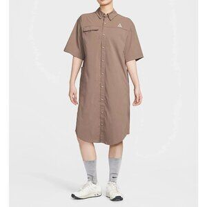 Nike ACG Orb Weaver ADV UV Protection Dress Size Small Women Brown HJ0257-214